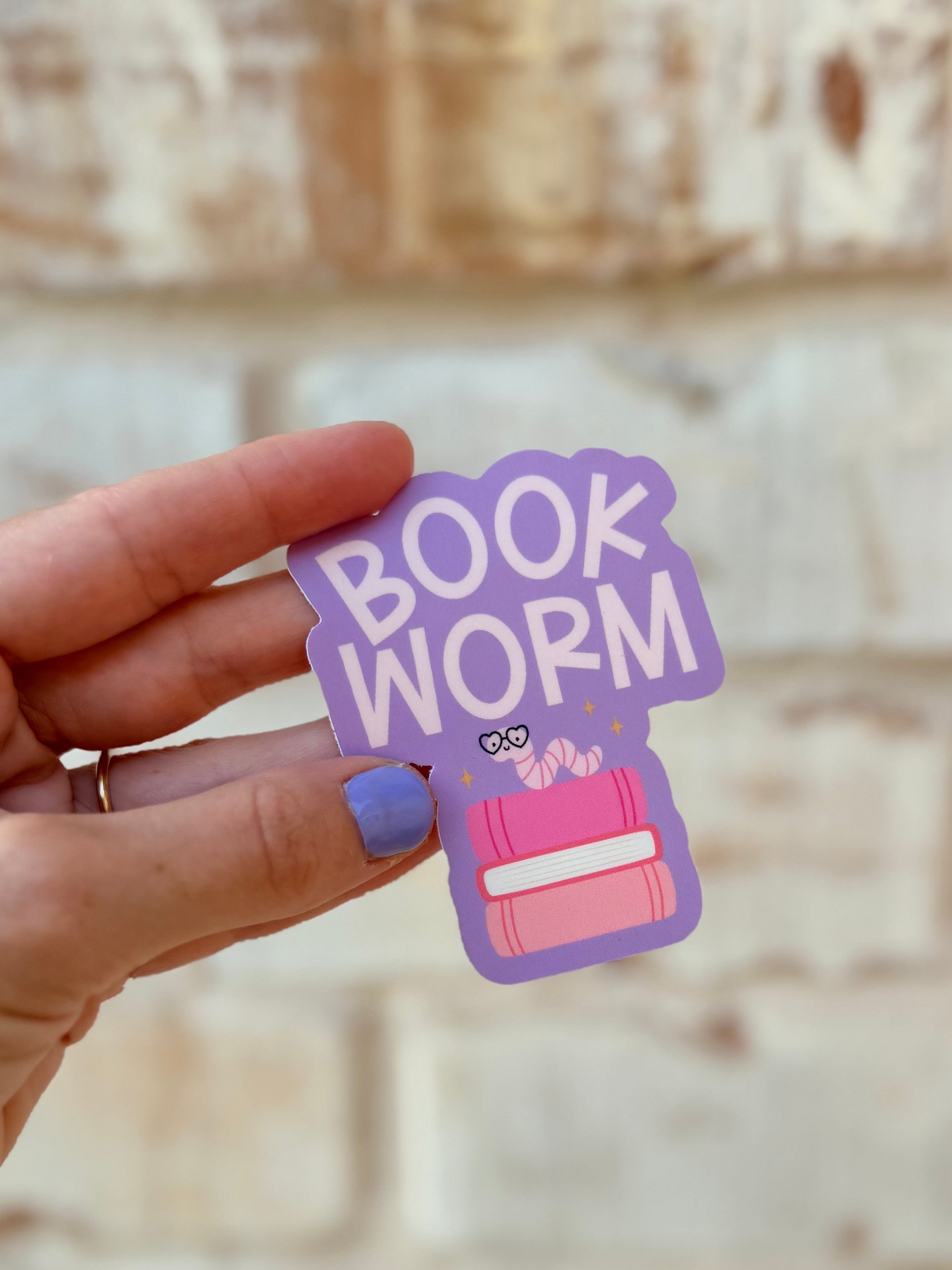 Book Worm Sticker